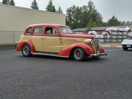 1937 Chevy Master Deluxe - This customer brought their Master Deluxe to us with concerns regarding the carburetor, intermittent no start, and the fuel gauge jumps and a noise after changing the fuel sending unit. While looking into the carburetor concerns, we found the mounting plate for the accelerator pump was warped. We addressed this problem and verified it fixed the issue. We wired in a new starter relay, which fixed the intermittent no start issue. While looking into the fuel starter relay, we found that the screw holding it at the correct height was installed from the wrong side, which allowed the unit to separate with vibrations causing the loss of ground. Sending unit was repaired.