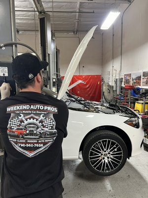 2024 Mercedes Benz C300 Service A - Mercedes-Benz Service A is the first major maintenance interval designed to keep your vehicle performing at its best. Typically performed around 10,000 miles or 1 year, it includes a full synthetic oil and filter change, tire pressure check and correction, fluid level inspections and top-offs, brake inspection, and a maintenance counter reset.
At our shop, we go beyond the basics—every Service A includes a thorough multi-point inspection to catch potential issues early and help you avoid costly repairs down the road. We treat your Mercedes with the care and precision it was built for.