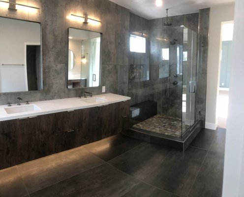 Residential Complete Interior Remodeling - 4000 sqft House complete Interior Remodeling including; Kitchen, 4-Bathrooms, Flooring, Fireplace, Entertainment Center, Stairway, Laundry, Lighting and Painting.