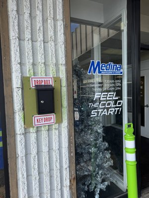 Drop box - We just added this service you can drop off your car after hours and safely leave your keys at the drop box . Drop box - We just added this service you can drop off your car after hours and safely leave your keys at the drop box .
