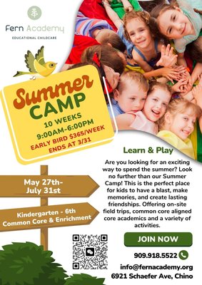 Summer Camp 2025 - Learn & Play at Fern Academy. A perfect place for kids to have a blast, make memories, and create lasting friendships. Summer Camp 2025 - Learn & Play at Fern Academy. A perfect place for kids to have a blast, make memories, and create lasting friendships.