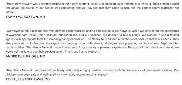 Testimonials - Check out some of our testimonials! You can look at more of these on our website. Testimonials - Check out some of our testimonials! You can look at more of these on our website.