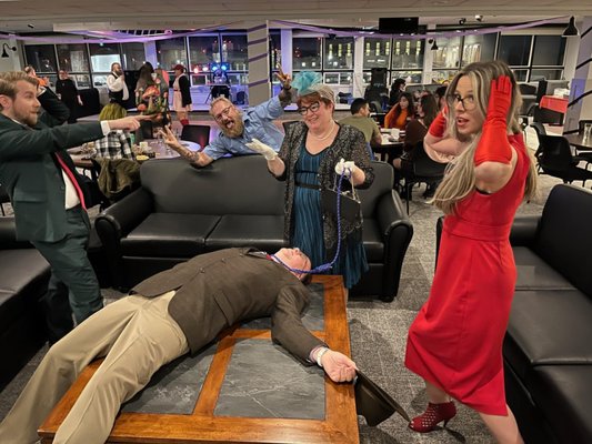 You Play Murder Mysteries - We have a variety of murder mystery nights we can run where you play the suspects - and get to question and interrogate your friends and co-workers.  Can you solve the case? Or will you get away with the crime?