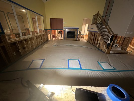 Mold Remediation - Mold remediation is the process of identifying, removing, and preventing the growth of mold in a building or structure. Mold can cause health problems and damage to property, so it’s essential to address mold infestations promptly and effectively. Here’s a general overview of the mold remediation process:

** Inspection and Assessment **
1.  Identify the Source of Moisture: Mold thrives in damp environments, so the first step is to identify and address the moisture problem, whether it's a leak, high humidity, or water damage.
2.  Inspect the Area: Professionals will inspect the affected areas to assess the extent of the mold growth.
 
** Containment **
1.  To prevent mold spores from spreading to unaffected areas, remediation experts will often set up containment areas using plastic sheeting and negative air pressure. This helps contain the mold to a specific area during removal.

** Air Filtration **
1.  High-efficiency particulate air (HEPA) filters may be used to clean the air of mold spores. This is particularly important in environments with significant air contamination.

** Mold Removal **
1.  Non-porous materials (like glass, metal, and plastic) can be cleaned and disinfected using specialized cleaning agents.
2. Porous materials (such as drywall, carpet, and insulation) may need to be removed and replaced if they are too heavily contaminated.
3.  In some cases, mold can be removed from non-porous surfaces with scrubbing, specialized cleaning products, or chemical agents designed to kill the mold.

** Cleaning and Disinfection **
1.  Once the mold is physically removed, the area must be thoroughly cleaned and disinfected to ensure that no spores are left behind. 
** Moisture Control **
1.  It’s crucial to identify the source of moisture and repair it to prevent mold from returning. This could involve fixing leaks, improving ventilation, or installing dehumidifiers.