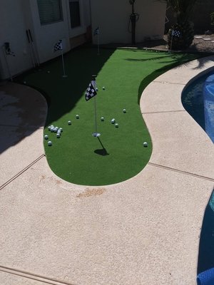 We install putting greens! - Please call us for free estimates on your dream turf! We install putting greens! - Please call us for free estimates on your dream turf!