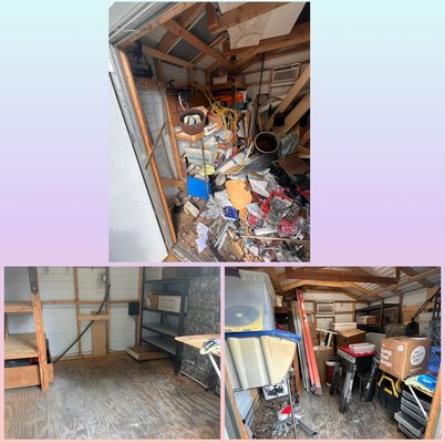 Organization of storage shed - Our homeowner wanted to organize a cluttered storage shed for a move. We removed everything out of the storage shed, cleaned it out, organized it in boxes and prepared for the move. Organization of storage shed - Our homeowner wanted to organize a cluttered storage shed for a move. We removed everything out of the storage shed, cleaned it out, organized it in boxes and prepared for the move.
