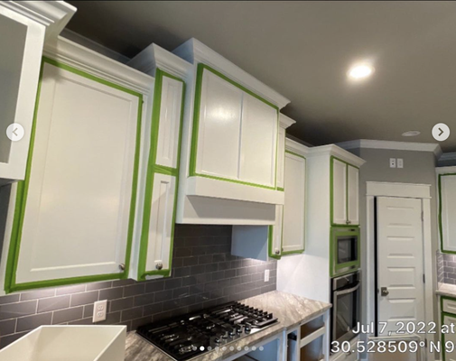 Kitchen and Bathroom Cabinets Mold/Water Damage Remediation - Mold/Water damage remediation of kitchen and bathroom cabinets. Swipe to see the process.