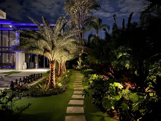 Outdoor Lighting Projects - A collection of our favorite outdoor lighting transformations across Northern Virginia. Every project starts with an on-site assessment and custom design, moves through professional installation, and finishes with a full quality check before we walk you through the results. From warm facade uplighting and lit walkways to color-accented garden beds and poolside lighting, each installation is built to last, backed by a lifetime warranty on fixtures, transformers, and LED bulbs, plus a full year of free service calls. With over 20 years of experience and 4,000+ happy clients, we design lighting that fits each home's architecture and landscape - and can add up to 20% to your property's value. Outdoor Lighting Projects - A collection of our favorite outdoor lighting transformations across Northern Virginia. Every project starts with an on-site assessment and custom design, moves through professional installation, and finishes with a full quality check before we walk you through the results. From warm facade uplighting and lit walkways to color-accented garden beds and poolside lighting, each installation is built to last, backed by a lifetime warranty on fixtures, transformers, and LED bulbs, plus a full year of free service calls. With over 20 years of experience and 4,000+ happy clients, we design lighting that fits each home's architecture and landscape - and can add up to 20% to your property's value.