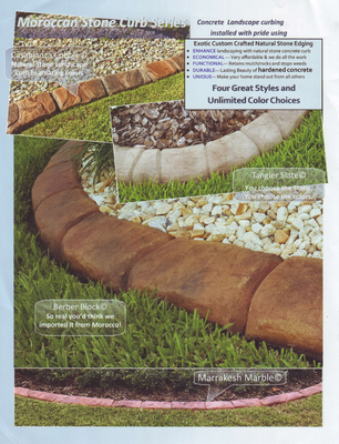 Concrete Landscape Curbing - CONCRETE LANDSCAPE EDGING: Installed with pride using precision. Our Concrete Curbing is Attractive, Economical, Functional, Durable, Low Maintenance, and Permanent. Concrete Landscape Curbing - CONCRETE LANDSCAPE EDGING: Installed with pride using precision. Our Concrete Curbing is Attractive, Economical, Functional, Durable, Low Maintenance, and Permanent.