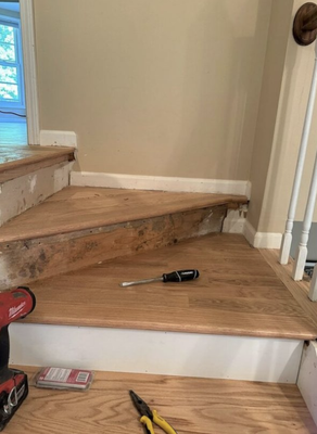 Wood Staircases - City J Hardwood Floors also does custom work such as parquet floors and wood staircases. Wood Staircases - City J Hardwood Floors also does custom work such as parquet floors and wood staircases.