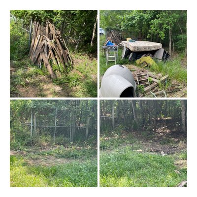 Yard cleanup - Heavy yard debris needed to be removed for landscaping. Yard cleanup - Heavy yard debris needed to be removed for landscaping.