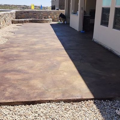 Concrete Work - We can pour any slab or design and stain the concrete to look its best and feel refreshed! Concrete Work - We can pour any slab or design and stain the concrete to look its best and feel refreshed!