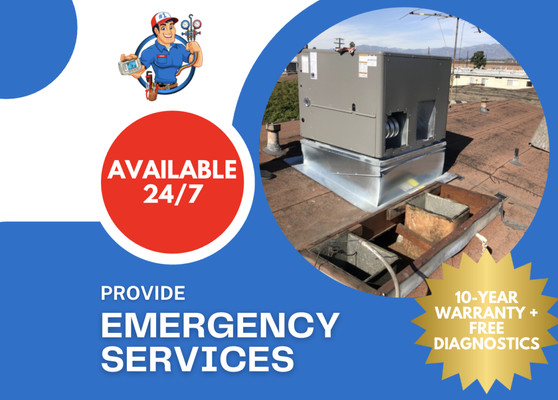 Available 24/7 for Your Comfort - At A/C Geeks Heating & Cooling, we’re here for you anytime, day or night! Our team proudly serves Los Angeles and nearby areas with 24/7 availability to handle your heating and cooling needs whenever they arise.