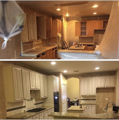 Kitchen Cabinets - This kitchen needed an update. The transformation paint can do is amazing. It went from outdated to amazing. It definitely adds value to any home. Kitchen Cabinets - This kitchen needed an update. The transformation paint can do is amazing. It went from outdated to amazing. It definitely adds value to any home.