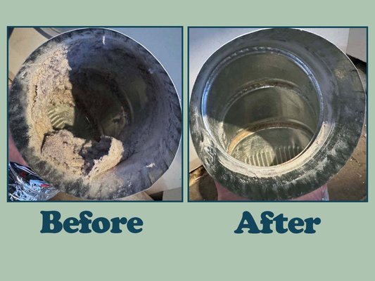 Victorian Village - Typical before and after - this level of lint accumulation is normal - enough to affect the efficiency but not yet dangerous.
An annual dryer vent service prevents unsafe build up. Victorian Village - Typical before and after - this level of lint accumulation is normal - enough to affect the efficiency but not yet dangerous.
An annual dryer vent service prevents unsafe build up.