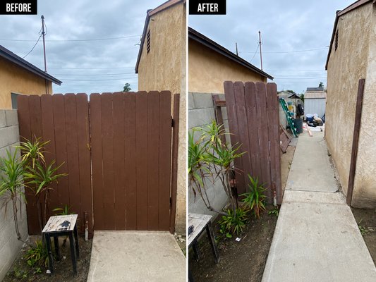 Wood Privacy Gate Installation - Installed a new custom wood privacy gate, providing secure access while improving the property’s appearance with a durable, clean, and professionally finished design.
