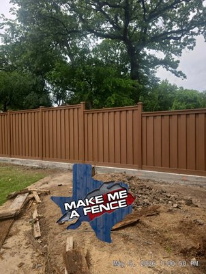 Trex Fencing - This was a custom Trex fence installed in Ft. Worth, TX
