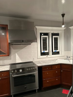Lindvall Kitchen Repaint - Small kitchen needed an update. Paint cabinets, walls, ceiling and trim. Lindvall Kitchen Repaint - Small kitchen needed an update. Paint cabinets, walls, ceiling and trim.