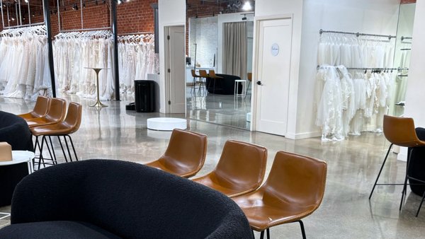 Our Showroom - Our LA Showroom is located in the popular Arts District. Featuring designers by Madi Lane, Evie Young, Serene Bridal, Pronovias, Milla Nova, Serene Amé, and Mia Solano - Our boutique offers an experience unlike any other. Free parking is available in our private parking lot.