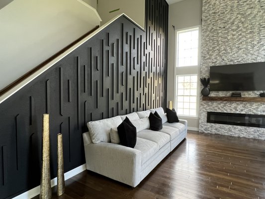 Accent Wall in Living Room - Homeowner wanted accent wall in living room Accent Wall in Living Room - Homeowner wanted accent wall in living room