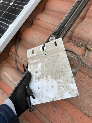 Micro-inverter replacement - “ Our customer was having trouble finding someone to replace his micro-inverter since the solar company that originally installed it was no longer in business. We did all the necessary troubleshooting and contacted Enphase directly in order to get a (RMA) replacement part. Luckily the micro was still under warranty and our customer did not have to pay for the part” Micro-inverter replacement - “ Our customer was having trouble finding someone to replace his micro-inverter since the solar company that originally installed it was no longer in business. We did all the necessary troubleshooting and contacted Enphase directly in order to get a (RMA) replacement part. Luckily the micro was still under warranty and our customer did not have to pay for the part”