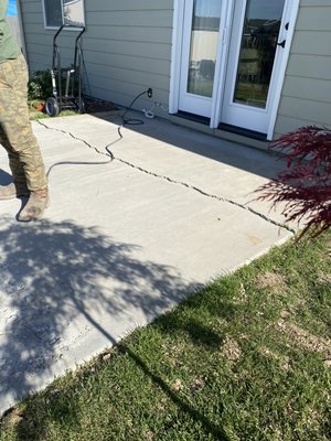 Patio repair - Patio was in bad conditions first company didn’t compact Enough,I add it more road base and slope to the new one. Patio repair - Patio was in bad conditions first company didn’t compact Enough,I add it more road base and slope to the new one.