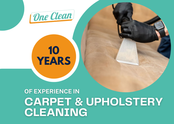10 Years of Experience - One Clean has more than 10 years of experience in Carpet & Upholstery Cleaning! 10 Years of Experience - One Clean has more than 10 years of experience in Carpet & Upholstery Cleaning!