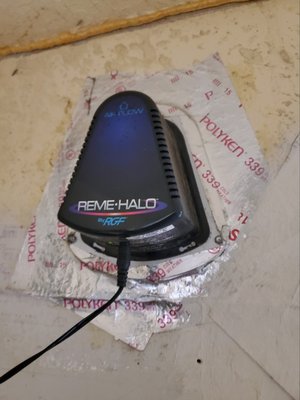 Indoor Air Quality (IAQ) - After installing the Reme Halo, I have noticed that the quality of air in the house was much better. Learning more about RGF's technology, and how this product is designed to eliminate odors,
air pollutants, VOCs (chemical odors), smoke, mold, bacteria and viruses. Over the few years, we have realized that my family didn't get sick as often and my wife's asthma has decreased. I will continue to recommend this product to all. Indoor Air Quality (IAQ) - After installing the Reme Halo, I have noticed that the quality of air in the house was much better. Learning more about RGF's technology, and how this product is designed to eliminate odors,
air pollutants, VOCs (chemical odors), smoke, mold, bacteria and viruses. Over the few years, we have realized that my family didn't get sick as often and my wife's asthma has decreased. I will continue to recommend this product to all.