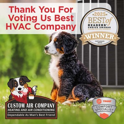 Your #1 Local HVAC Company! - Thank you to our customers for voting us as the winner of the Reader's Choice Best of 2025 award! Your #1 Local HVAC Company! - Thank you to our customers for voting us as the winner of the Reader's Choice Best of 2025 award!