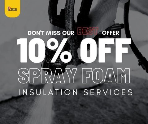 10% Insulation - Hey, Colorado residents! Did you know that by insulating your home, you can be saving 50% or more each year on energy bills?!
When you insulate your home with Denver Insulation, for a limited time, we're offering 10% off new spray foam insulation and ALWAYS free estimates! ✅
You can save money by making your home more energy-efficient by properly insulating your home. 🙌 10% Insulation - Hey, Colorado residents! Did you know that by insulating your home, you can be saving 50% or more each year on energy bills?!
When you insulate your home with Denver Insulation, for a limited time, we're offering 10% off new spray foam insulation and ALWAYS free estimates! ✅
You can save money by making your home more energy-efficient by properly insulating your home. 🙌