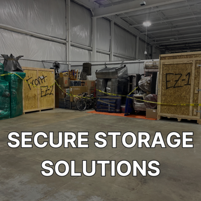 Secure Storage Solutions - Need extra space? Life can get cluttered, but your storage solutions don't have to be. EZ Moving offers secure, flexible storage options to meet your needs. Whether you're downsizing, decluttering, renovating, or simply need a place to store your belongings, our climate-controlled facilities provide peace of mind knowing your items are safe and protected. With convenient access and transparent pricing, we make storing your belongings EZ. Secure Storage Solutions - Need extra space? Life can get cluttered, but your storage solutions don't have to be. EZ Moving offers secure, flexible storage options to meet your needs. Whether you're downsizing, decluttering, renovating, or simply need a place to store your belongings, our climate-controlled facilities provide peace of mind knowing your items are safe and protected. With convenient access and transparent pricing, we make storing your belongings EZ.
