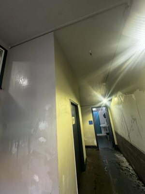 Paint Project - painted corridor walls in commercial building