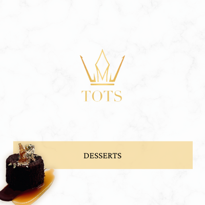 Dessert Menu - Our desserts are the epitome of indulgence, with creations like gold-adorned molten lave cake and vanilla bean crème brûlée tarts, offering the perfect sweet finale to your sophisticated event.