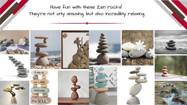 Stack a rock! - No need to have the January blues!  Creating fun projects is a great way to get out of the blah, blah, blah!  Zen rocks are fun, quick and easy...unless you want to get really creative.  Come see the magic of stacking these rocks and NO, we do not use super glue.  Or hot glue.  Or wood glue.  Intrigued?