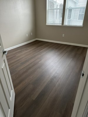 Laminate installation - Installation of laminate and underlayment in all rooms. Laminate installation - Installation of laminate and underlayment in all rooms.