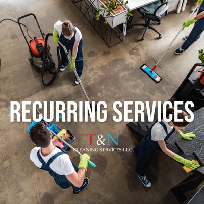 Recurring Services - Need weekly, bi-weekly, or monthly office cleaning for your commercial property? Call now for a free quote! Recurring Services - Need weekly, bi-weekly, or monthly office cleaning for your commercial property? Call now for a free quote!