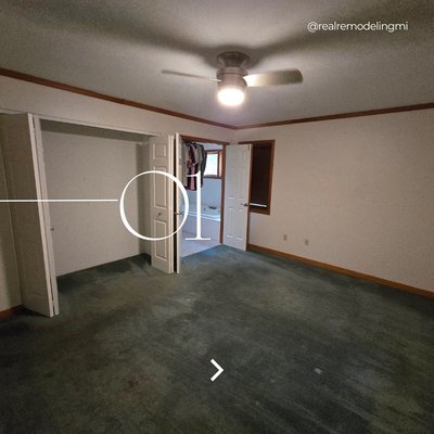 Pentwater , Michigan remodel - A recent flooring job in Pentwater where the client wanted their whole house done and 2 bathrooms remodeled