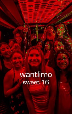 Sweet 16 Party Ideas - We create memorable experiences here at Want Limo for Sweet 16 parties! Connect with us to learn more about how we can curate the perfect event. Sweet 16 Party Ideas - We create memorable experiences here at Want Limo for Sweet 16 parties! Connect with us to learn more about how we can curate the perfect event.