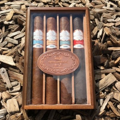 Smokey’s Holiday special until December 20th - This holiday season we have that special package for your cigar lover and an unbelievable deal on some of the best tobacco offered. Casa Turrent they have reserved a selection of the best tobacco leaves that could be part of pieces of a supreme flavour. Their most recent line, 1880, has aged for over a decade. It's tobacco comes from a singular harvest and fermentation. These cigars have a complex flavour and full body with distinctive notes that change throughout the smoke, making them special, unique and different. There is a limited supply of these beauties so make sure you get yours now. Smokey’s Holiday special until December 20th - This holiday season we have that special package for your cigar lover and an unbelievable deal on some of the best tobacco offered. Casa Turrent they have reserved a selection of the best tobacco leaves that could be part of pieces of a supreme flavour. Their most recent line, 1880, has aged for over a decade. It's tobacco comes from a singular harvest and fermentation. These cigars have a complex flavour and full body with distinctive notes that change throughout the smoke, making them special, unique and different. There is a limited supply of these beauties so make sure you get yours now.