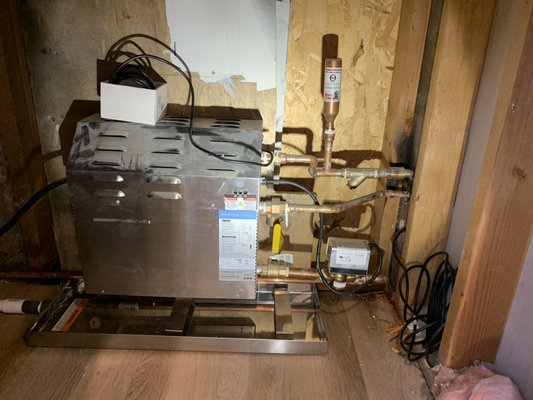 Ada remodel I finished in April of 2023 - Steam unit installed for a custom bath Ada remodel I finished in April of 2023 - Steam unit installed for a custom bath