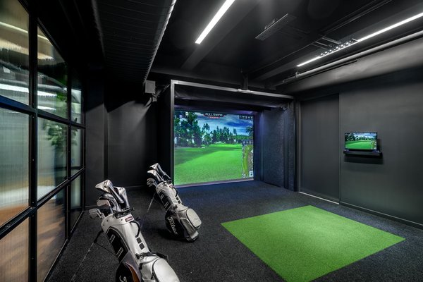 A Place To Play ... When At Work - We recently completed a stunning Amenity Space designed to provide the building’s hardworking tenants with a perfect place to unwind and recharge. Whether you want to relax with a cup of coffee, play a round of golf, immerse yourself in a good book, enjoy a video game, or even tackle a bit more work, this space offers it all. Located in the heart of NYC’s hustle and bustle, it’s a peaceful and vibrant oasis where you can truly escape and enjoy moments of calm or creativity.