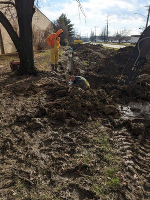 Sewer Repairs & Replacements - At Steadfast, high-tech camera inspection tools make our detection more accurate so that we can quickly determine the damage within the sewer system. It could be a broken sewer pipe, a blockage, or a number of other problems, but a thorough inspection allows us to determine the severity of the problem. We will be transparent about how extensive the sewer repair may be and the various solutions available.

Repairs sometimes involve digging a trench around the sewer pipe, but we always try to employ trenchless sewer line repair where possible. This handy trenchless sewer repair method is quick and cost-effective, thanks to the digging we can avoid.