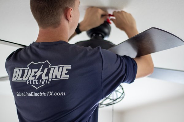 Portfolio 1 - Blue Line Electric: Your premier choice for all electrical needs. With a reputation built on reliability, expertise, and top-notch service, we're the go-to team for any project, big or small. From installations to repairs, our skilled technicians ensure precision and safety every step of the way. Trust Blue Line Electric to power your world with excellence.