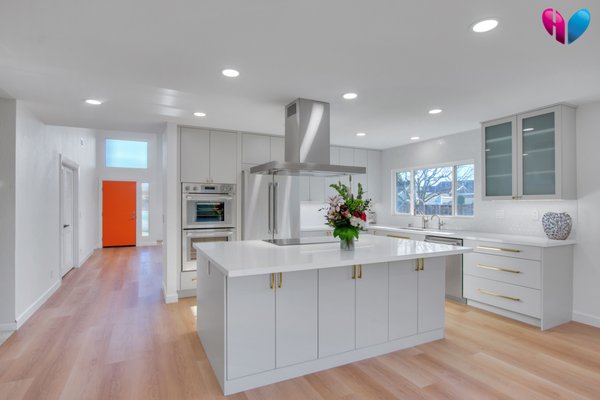 Berryessa Remodel - This remodel was done on a Ponderosa style home, with the kitchen and family room previously connected. We separated out the entryway from the kitchen, and tore down the kitchen passthrough wall to create a beautiful open space fit for entertaining and family fun. Berryessa Remodel - This remodel was done on a Ponderosa style home, with the kitchen and family room previously connected. We separated out the entryway from the kitchen, and tore down the kitchen passthrough wall to create a beautiful open space fit for entertaining and family fun.