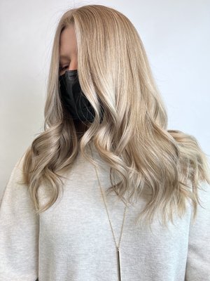 Full Highlights - My client wanted to feel brighter so we did full head of highlights, after that we applied toner to make it look nice and cool!
After that I cut her hair to make it look healthy and shiny , I did blow dry and after that I put some beachy waves in her hair ! Full Highlights - My client wanted to feel brighter so we did full head of highlights, after that we applied toner to make it look nice and cool!
After that I cut her hair to make it look healthy and shiny , I did blow dry and after that I put some beachy waves in her hair !
