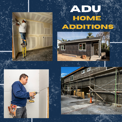 ADU/Home addition Drywall work - Looking to make your new ADU or home addition project have quality drywall work?

We can help get the inside of your projects look great with one of our wall textures or a slick Level 5 smooth finish.

When you are investing money into a new project on your property, for best results hire the right team for the job. If you don’t then you could well end up wasting a lot of money on low grade work. This can lead to some big expenses for you to fix their mistakes.

Call us for a free estimate!