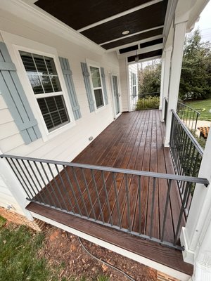 Deck/Wood Stain B&A - This project was a double deck wash + stain + seal