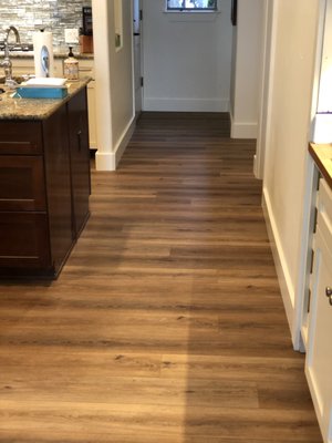 Vinyl plank installation and new baseboards - In this home, we installed vinyl plank flooring and new baseboards Vinyl plank installation and new baseboards - In this home, we installed vinyl plank flooring and new baseboards