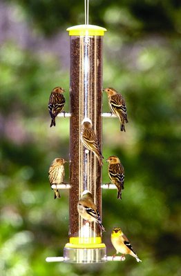 Our Wild Birds Unlimited Tube Feeders are Life-Time Guaranteed! - At Wild Birds Unlimited, quality is everything. You want a Feeder that will provide years of service for both you and your Beloved Backyard Birds? Our Tube Feeders have metal tops, metal bottoms, metal Seed Ports, and Metal Perches, AND the Tube is Polycarbonate Plastic - not the cheap plastic you get everywhere else. Cheap plastic gets old quickly, cracks, and looses any beauty it once had. Our Tube Feeders come with a Life-Time Guarantee so you'll use it with confidence all year round. And wait till you see the Quick-Release Bottom for easy cleaning and our EcoClean Silver-Ion interior coated Feeders. (Mold, mildew, bacteria, and fungus cannot grow around Silver-Ion.) Stop buying new feeders every two or three years. Our feeders are made to LAST. Our Wild Birds Unlimited Tube Feeders are Life-Time Guaranteed! - At Wild Birds Unlimited, quality is everything. You want a Feeder that will provide years of service for both you and your Beloved Backyard Birds? Our Tube Feeders have metal tops, metal bottoms, metal Seed Ports, and Metal Perches, AND the Tube is Polycarbonate Plastic - not the cheap plastic you get everywhere else. Cheap plastic gets old quickly, cracks, and looses any beauty it once had. Our Tube Feeders come with a Life-Time Guarantee so you'll use it with confidence all year round. And wait till you see the Quick-Release Bottom for easy cleaning and our EcoClean Silver-Ion interior coated Feeders. (Mold, mildew, bacteria, and fungus cannot grow around Silver-Ion.) Stop buying new feeders every two or three years. Our feeders are made to LAST.