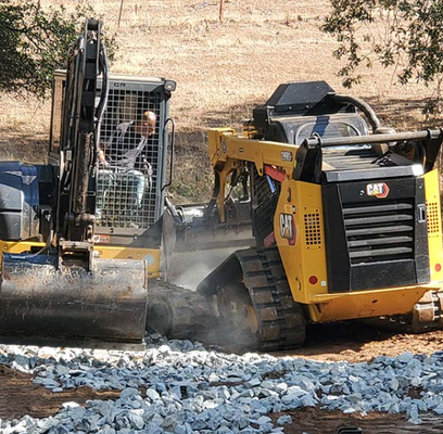 Tree Excavation - Jade Forest Earthwork is a full-service excavation company in Foresthill, CA. We offer debris removal services, brush removal services, pond excavation, and lot clearing services.